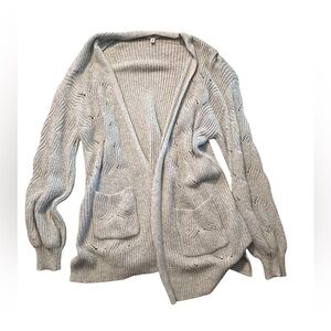 Women’s time and tru grey long sleeve cardigan